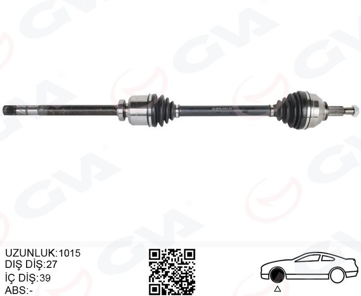 ÖN AKS SAĞ RENAULT TRAFIC II 01 14 2.0dCi OPEL VİVARO 01 14 2.0CDTI