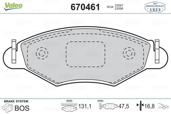 ÖN FREN BALATASI PEUGEOT P206 1.4 1.6 09/98 P306 1.4 1.6 5/93