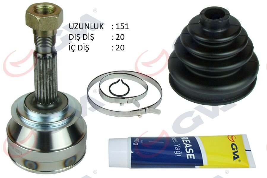 AKS KAFASI DIŞ ÖN FIAT UNO 70 1.4i 94-00 20x20x43.1 151mm