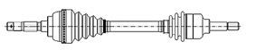x AKS ÖN SOL SCUDO-EXPERT-JUMPY 1.9 TD ABS Lİ 17-0144