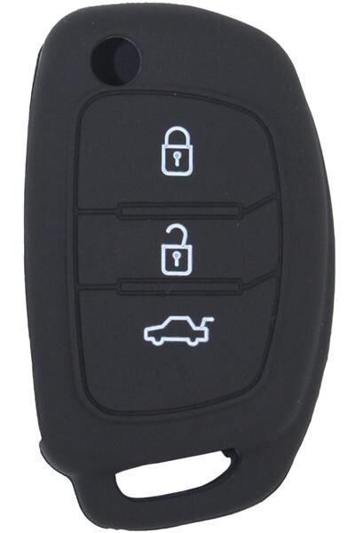 KONTAK ANAHTAR KUMANDA KORUYUCU KILIF SİLİKON SİYAH HYUNDAI ACCENT BLUE 2013-2018