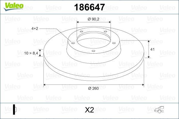 ARKA FREN AYNASI VOLVO S40 1.6 1.8 1.9D 2.0 V40 95-04 CARISMA 00-06 PRATON 01-07 260-4DL