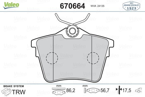 ARKA FREN BALATASI PEUGEOT P407 1.6 HDI 1.8-2.0 04 607 00 CITROEN C5 08