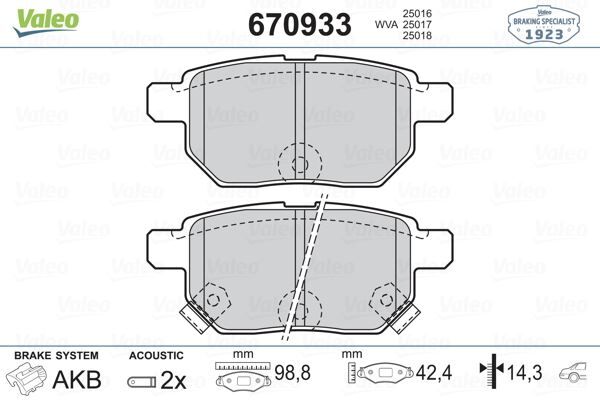 ARKA BALATA AURIS-COROLLA 1.4-1.6 VVTI 07-10 1.4D-4D-1.6 13 YARIS 1.0 VVTİ 06 1.8 VVTİ 07