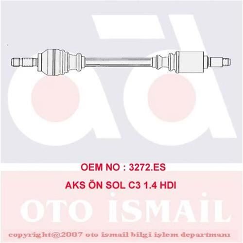 x AKS ÖN SOL C3 1.4 HDI 02 55KW 17-0708