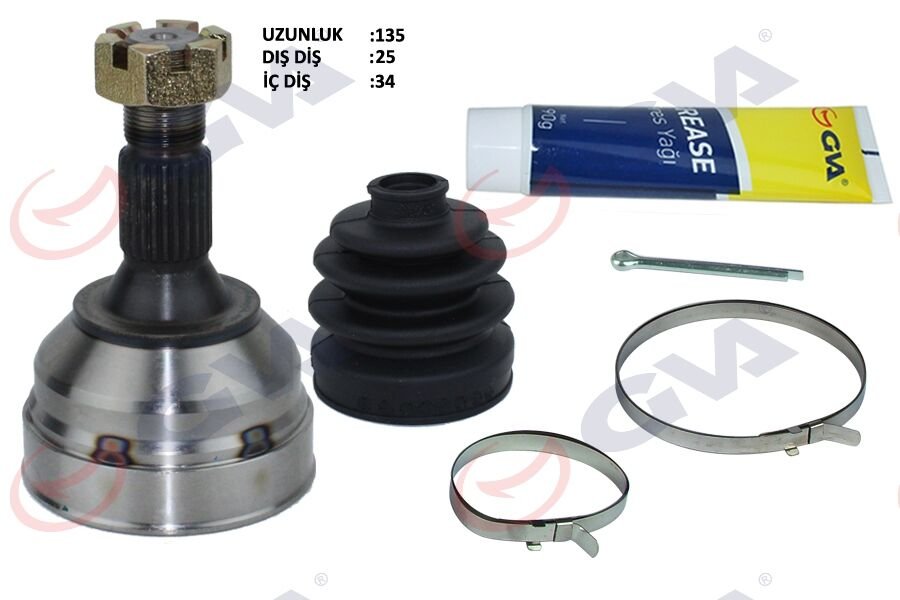 AKS KAFASI DIŞ ÖN PARTNER-BERLINGO 96-08 1.9D 25x34x55.7 134mm