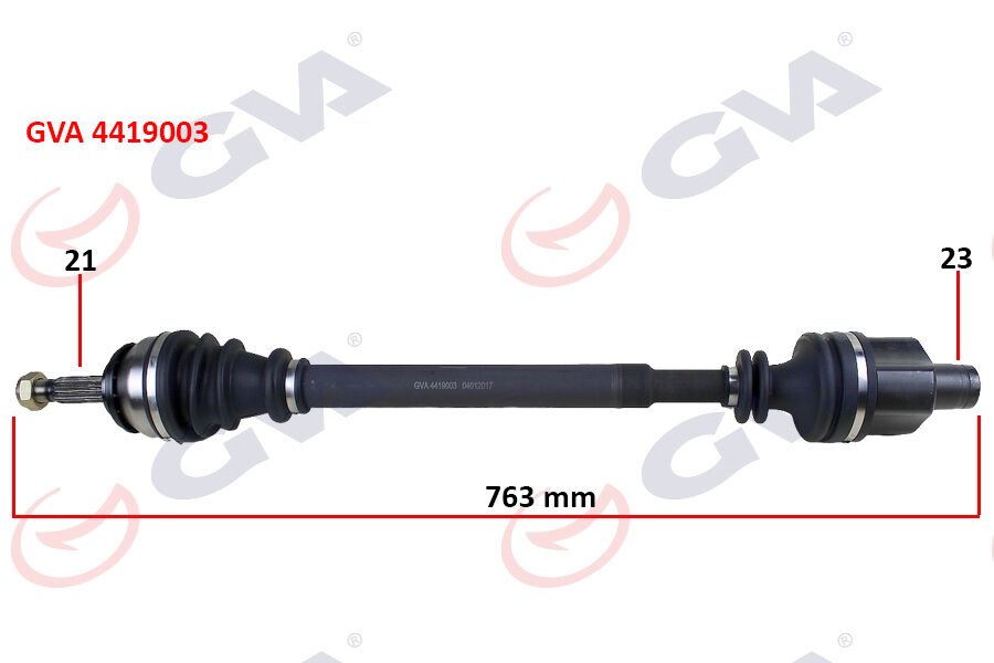 KOMPLE AKS SAĞ DACIA LOGAN 06 SANDERO 08 1.4-1.6 763mm BENZİNLİ