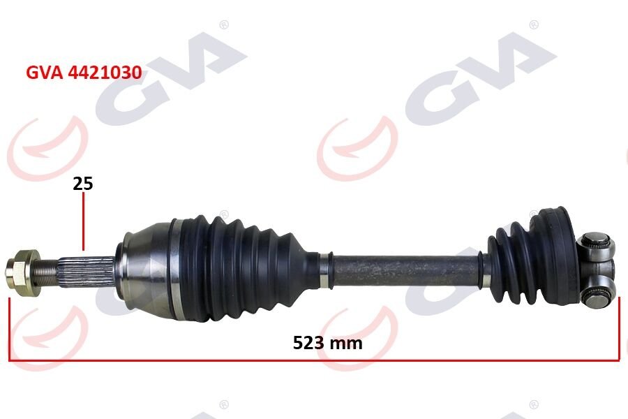 KOMPLE AKS SAĞ PALIO-ALBEA-DOBLO 1.3 MTJ 06 KISA TİP 523mm