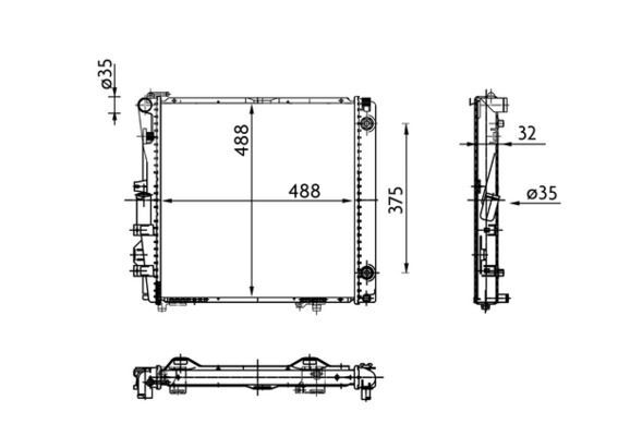 MOTOR SU RADYATORU MERCEDES S-CLASS M103 W126 85 91