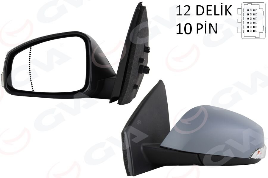 ELEKTRİKLİ ISITMALI SİNYALLİ KATLANIR ASTARLI KONVEKS SAĞ R MEGANE FLUENCE 08-