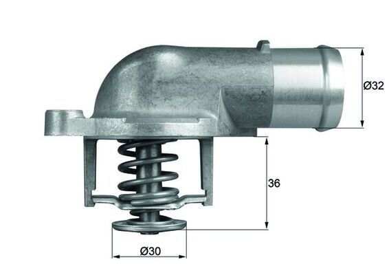 TERMOSTAT KOMPLE 87C VW TRANSPORTER T5-MUTIVAN V-TOUAREG 2.5 TDI 03-09 AXD