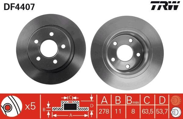 ARKA FREN DISK AYNASI CONNECT 1.8TDCI 02 13 ABS LI