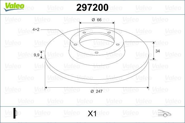ÖN FREN AYNASI P106 91-05 306 93-01 206 98-00 SAXO 96-04 C15 84-00 ZX 91-97 247.7x9.9x4DL