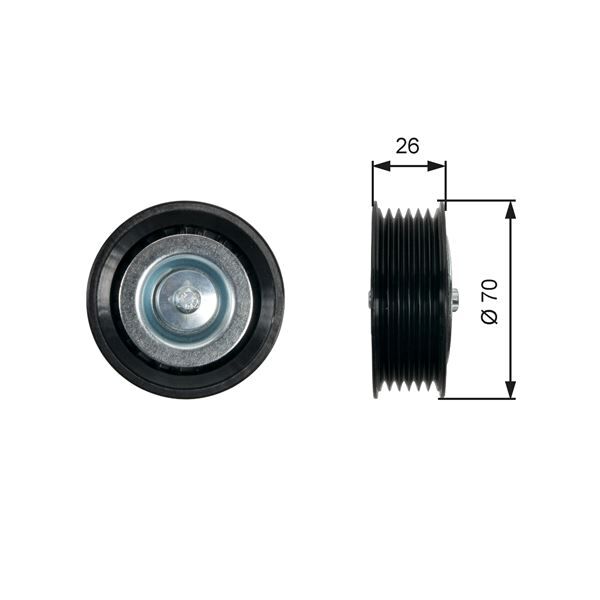 ALTERNATÖR GERGİ RULMANI BRAVO II-PUNTO 1.6 MTJ-2.0 DMTJ 08 DELTA III-MUSA 1.8 08 70x65x26x8