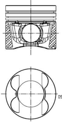 PISTON SEGMAN 0.50 83.50mm MERCEDES OM651 W204 C218 W212 W166 W221 W639 B906 B907 B910