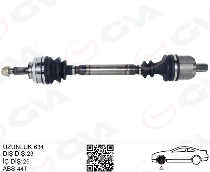 KOMPLE AKS SOL ON RENAULT MEGANE I BA0/1 1.6i 16v A-T ABSLI 96-03