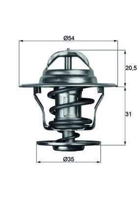 TERMOSTAT LGN-ASTRA-GOLF-JETTA-PASSAT-CORDOBA-IBIZA-TOLEDO-CADDY 87C