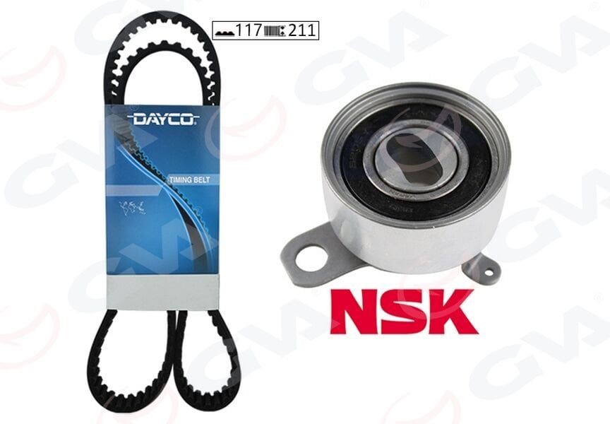 TRİGER KAYIŞ SETİ EKSANTRİK SETİ TOYOTA COROLLA 1.6L 4A-FE enjeksiyonlu AE101 AE111 92-00 1 KAYIŞ 1 RULMAN 117x210