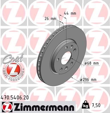ÖN FREN DİSKİ RENAULT MEGANE IV 15 TALISMAN 15 DIŞ ÇAP:296MM K:26MM Y:44MM 5 DELİK