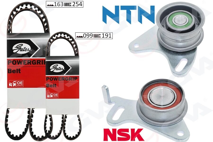 TRİGER KAYIŞ SETİ EKSANTRİK SETİ HYUNDAI H100. STAREX 2.5L D4BB D4BF 97- / KIA K2500 2.5L D4BH 03- / MITSUBISHI L300. L200 2.5L 4D56 K64T K74T 96-07 / PAJERO 2.5L 4D56 94- 2 KAYIŞ 2 RULMAN