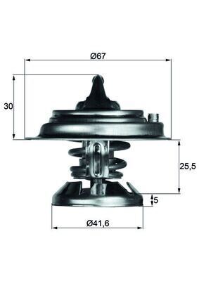 TERMOSTAT 75 C MERCEDES OM601 OM602 OM603 W124 W202 W210 W461