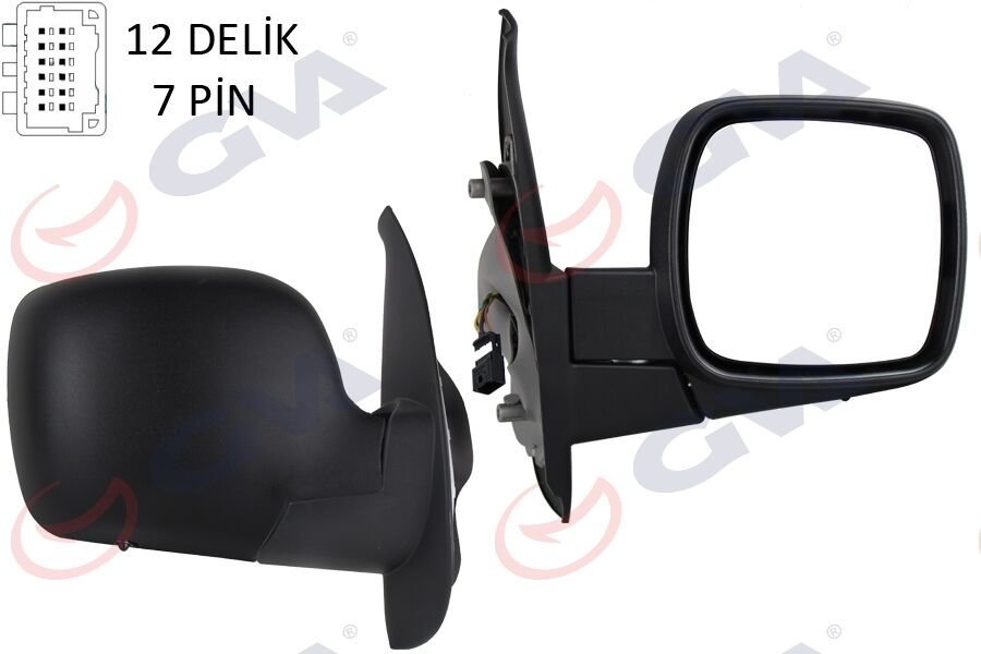 DIŞ DİKİZ AYNASI SAĞ KANGOO 08 ELEKTRİKLİ ISITMALI SENSÖRLÜ KONVEKS 7 FİŞ VM-6131EHSR