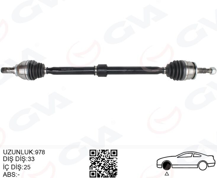 KOMPLE AKS SAĞ OPEL ASTRA K 1.4 TURBO M/T 15-
