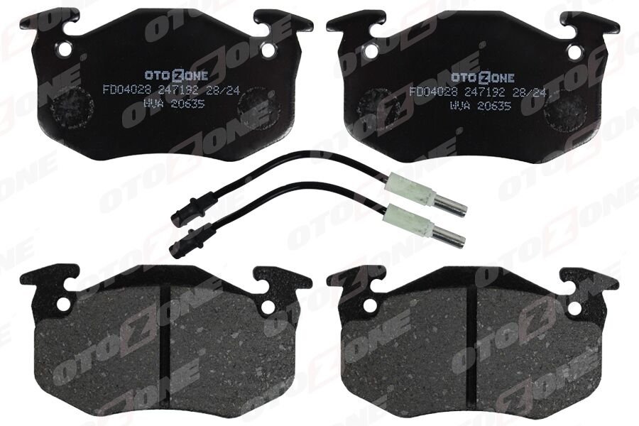 ÖN DİSK FREN BALATASI PEUGEOT 205 1.0/1.1/1.4 02/83 - 07/87-305 1.5/1.5D/1.6/1.8D/1.9D 11/82-12/88