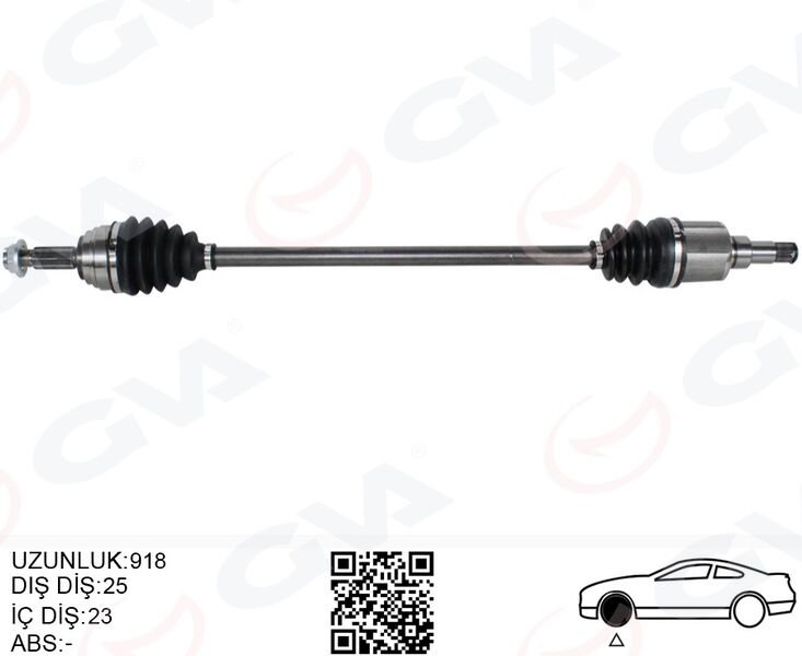 ÖN AKS KOMPLE SAĞ FORD YENI COURIER 17 1.5-1.6 TDCI -1.0 ECOBOOST