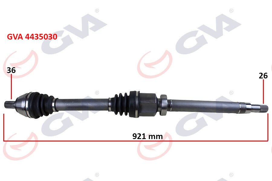 ÖN AKS KOMPLE SAĞ FORD FOCUS II 1.6TDCİ 04-11 -CMAX 1.6TDCİ 07-11 -VOLVO S40 II 04 12 S40 II 544 05 12 V50 545 05 12 1.6D-1.8-2.0D 26X36X921MM