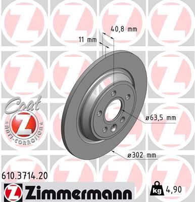 ARKA FREN AYNASI VOLVO S60 II-10 V60 10 V70 08 XC70 07 S80 10 302x5DL KAPLAMALI 986479397