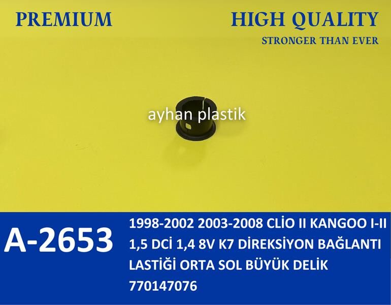 DİREKSİYON BAĞLANTI LASTİĞİ ORTA SOL BÜYÜK DELİK CLİO II KANGOO I-II 1.5 DCİ 1.4 8V K7 98-08