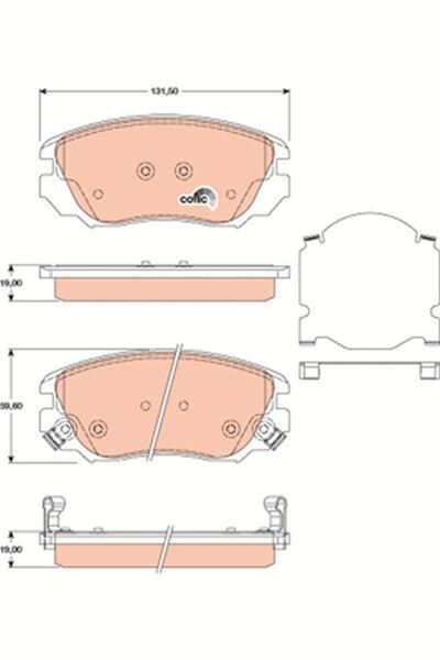 ÖN FREN BALATASI INSIGNIA A 08 17 MALIBU 12 SAAB 9.5 10 12 296 mm 16 İNÇ JANT