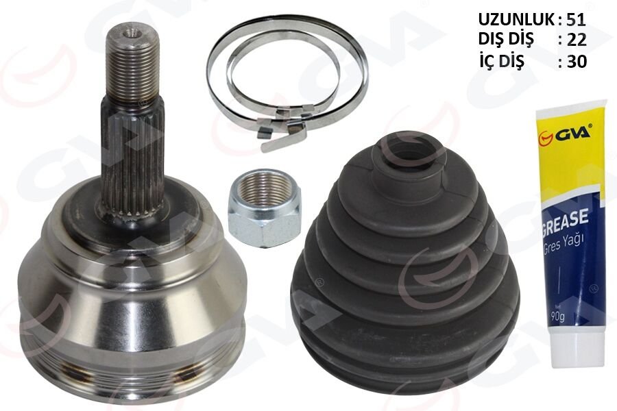 AKS KAFASI DIŞ GOLF3-CLASSİC-CORDOBA 1.6-1.8 91- AFT-ABS 1.6-1.8