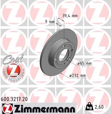 ARKA FREN AYNASI CORDOBA 96/10.02 IBIZA III 96/2.02 AROSA 00/6.04 POLO 96/01 232x8.8x4DL 986478492-986479C67-DF4062