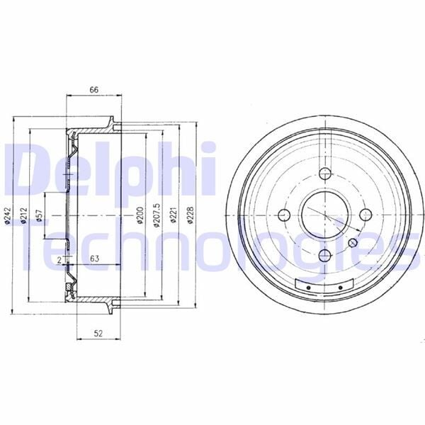ARKA KAMPANA VECTRA A 89 95 ASTRA F 91 98 1.4-1.6-1.8-2.0 LACETTI 05 13 242x200x53x100 4DL 568054-91024352