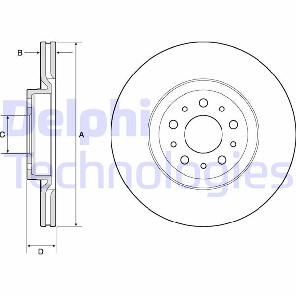 ÖN FREN AYNASI DİSK FIAT EGEA 16 1.0 1.3 MTJ 1.4 1.5 1.6 MTJ 5 BİJON DIŞ:284MM K:24MM