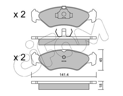 FREN BALATASI FORD EUROPE / FORD LCV FİESTA III GFJ : 1.1;1.1İ;1.3. KAT;1.4;1.4 KAT;1.8 D / FİESTA