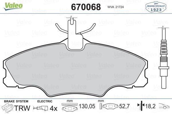 ÖN BALATA FİŞLİ P406 1.6 1.8 95/10.04 XANTIA XM
