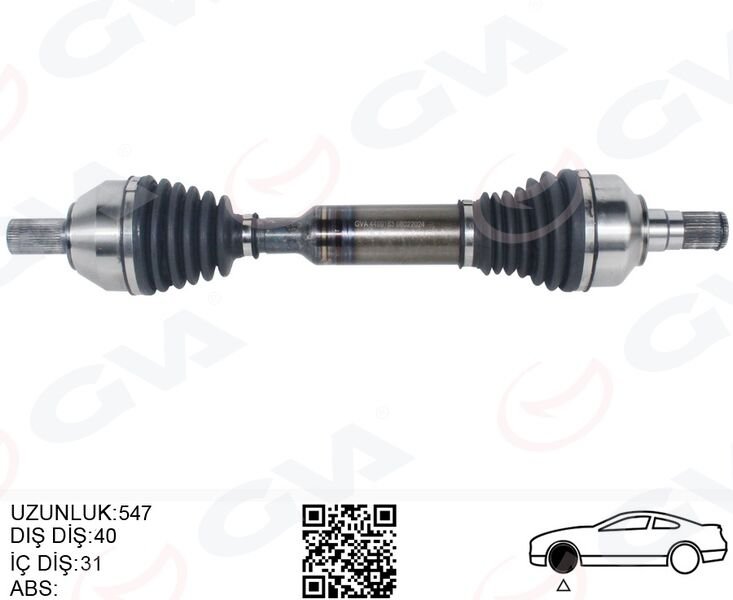 ÖN AKS KOMPLE SOL VOLVO XC60 2.4 D 08 16 XC60 I 2.0 T OTOM 09 12 XC60 I 3.2 AWD 10 15 XC60 I D3 D4 10 14 XC60 I T6 AWD 10 17 4 4