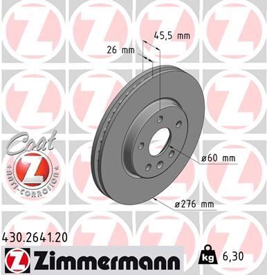 ÖN FREN AYNASI ASTRA K 15 15 İNÇ / 5 DELİK 276x26x5DL HAVALI