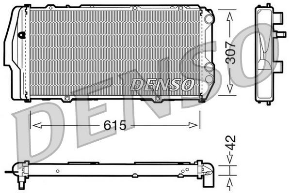 RADİATOR. ENGİNE COOLİNG AUDI 100 43. C2 76-83