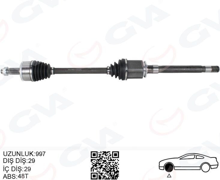 KOMPLE AKS ÖN SAĞ DISCOVERY 3 L319 DISCOVERY 4 L319 R.R SPORT I L320 997MM