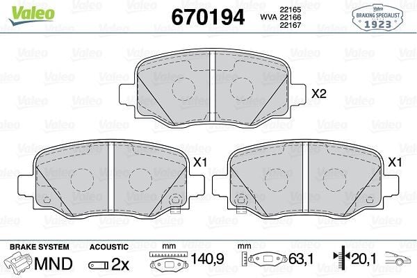 ÖN FREN BALATASI FIAT 500X 14 JEEP RENEGADE 14 COMPASS 20 1.3D MTJ 1.3TB 1.4 1.6D MTJ 1.6E-TORQ 2.0D MTJ
