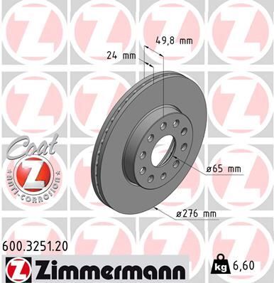 ÖN FREN AYNASI GOLF 7 12 LEON 13 A3 13 OCTAVIA 12 276x24x5DLxHVLI 0986479C47