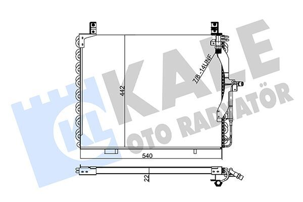 KLIMA RADYATORU MERCEDES W124 S124 A124 C124
