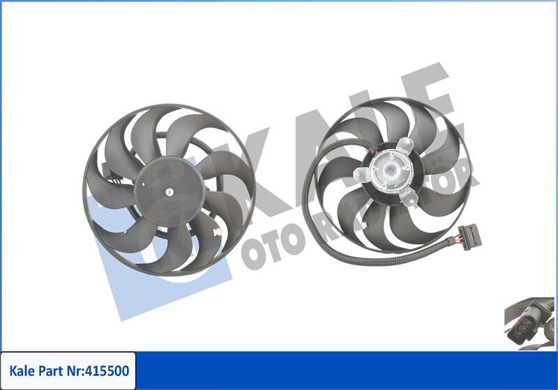 FAN MOTORU DAVLUMBAZLI SAĞ GOLF IV-BORA 99-01 LEON-OCTAVIA-FABIA 1.8-1.8T-1.9TDI-2.0 150W-290mm