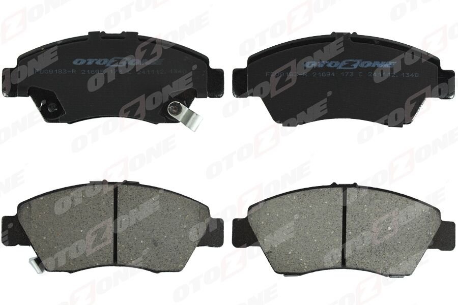 ÖN FREN BALATA BÜYÜK TİP HONDA CIVIC 1.6L B16A2 VTEC 16v 160hp EK 96-98 / 1.4L D14 3 kapı - H/B ES 01-05 kalınlık : 16.00 mm FTE KIRMIZI KUTU