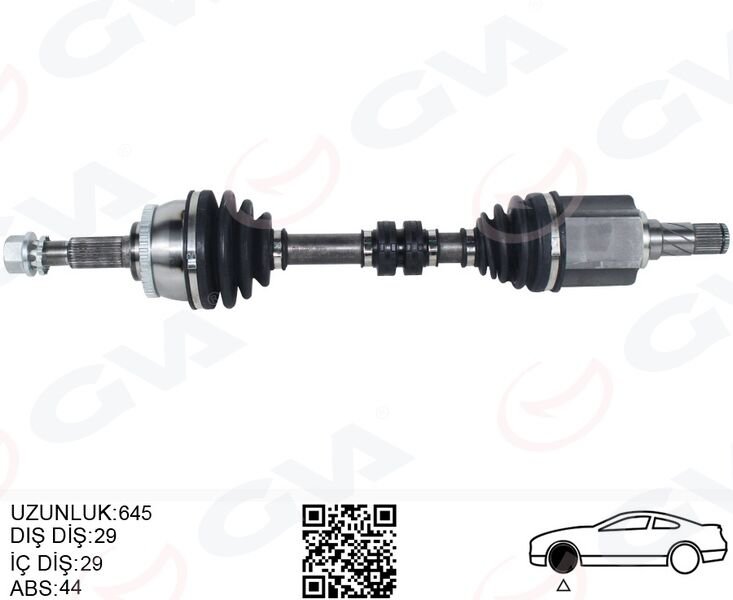 KOMPLE AKS SOL NISSAN X-TRAIL 2.0L QR20 T30 01-06 / 2.5L QR25DE T30 01-06 OTOMATİK VİTES