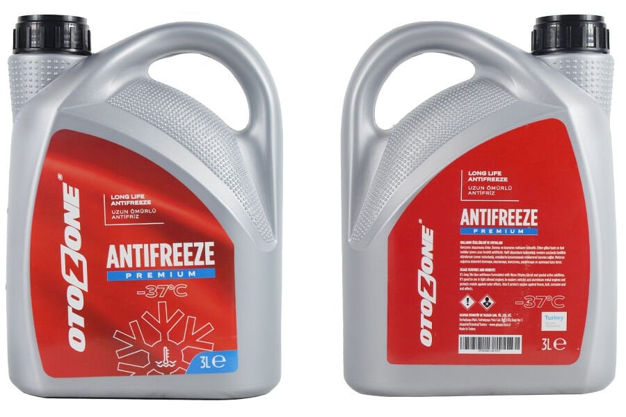 ANTİFRİZ 3 LT -37 C KIRMIZI LONG LİFE Koli 6 Ad ORGANIK